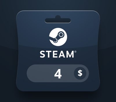 Steam Wallet USD 4 Подарочная карта MV