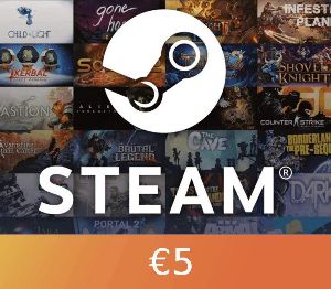 Steam Подарок Карта €5 EU Код активации