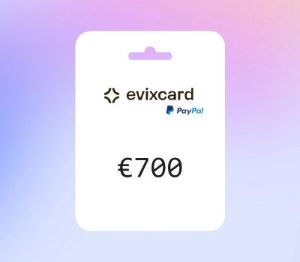 EvixCard PayPal EUR 700 Gift Card