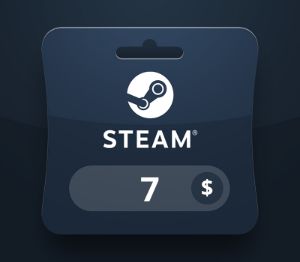 Steam Wallet USD 7 Подарочная карта MV