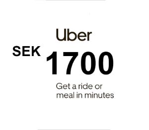 Uber SEK 1700 Подарочная карта SE