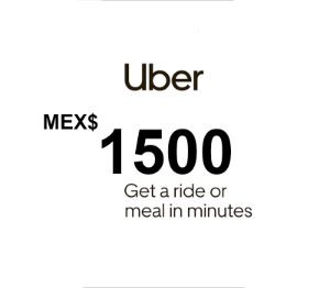 Uber MXN 1500 Подарочная карта MX
