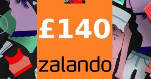 Zalando GBP 140 Подарочная карта UK