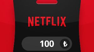 Netflix TRY 100 Подарочная карта TR