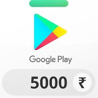 Google Play INR 5000 Подарочная карта IN