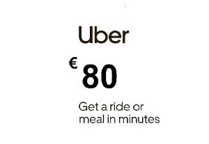 Uber €80 DE Подарочная карта
