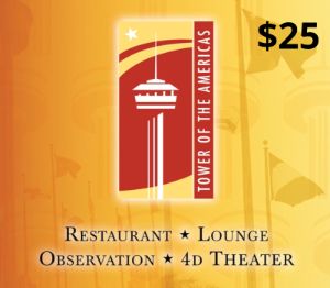 Tower of the Americas USD 25 Подарочная карта US