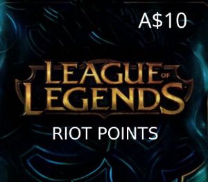 League of Legends 10 AUD Предоплаченная RP карта OCE