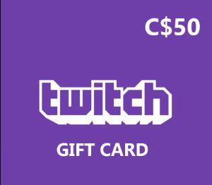 Twitch CAD 50 Подарочная карта CA