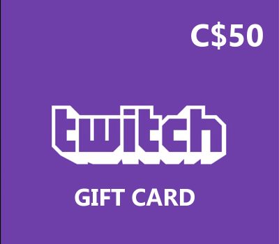 Twitch CAD 50 Подарочная карта CA
