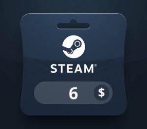 Steam Wallet USD 6 Подарочная карта EC