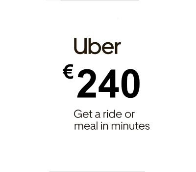 Uber EUR 240 Подарочная карта ES