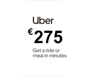 Uber EUR 275 Подарочная карта ES