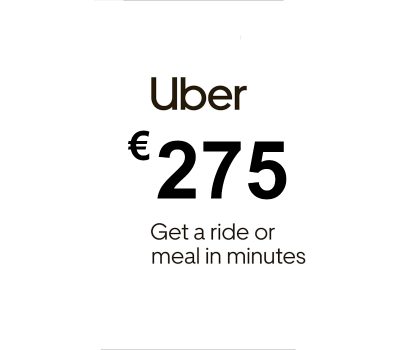 Uber EUR 275 Подарочная карта ES