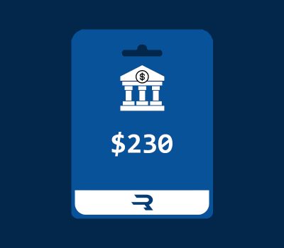 Rewarble Bank Transfer USD 230 Подарочная карта