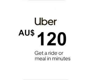 Uber AUD 120 Подарочная карта AU
