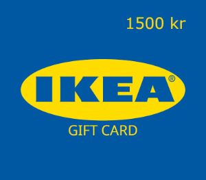 IKEA 1500 kr Подарочная карта NO