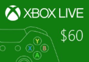 XBOX Live $60 Предоплаченная карта US