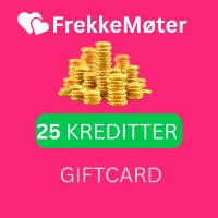 FrekkeMøter.no 25 Credits Подарочная карта