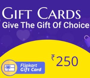 Flipkart INR 250 Подарочная карта IN