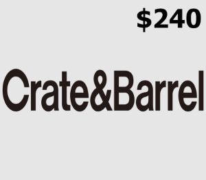 Crate and Barrel USD 240 Подарочная карта US