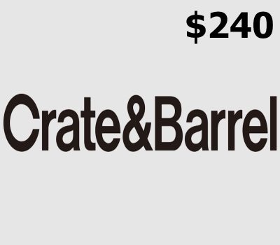 Crate and Barrel USD 240 Подарочная карта US