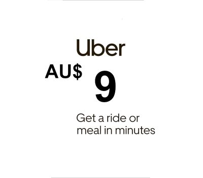 Uber AUD 9 Подарочная карта AU