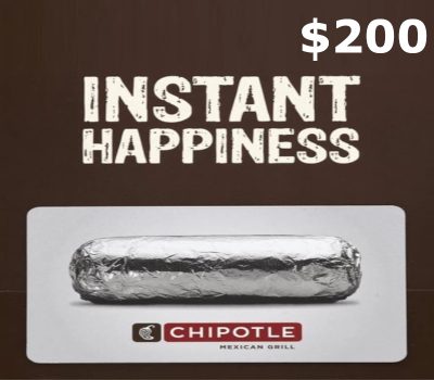 Chipotle $200 Подарочная карта US