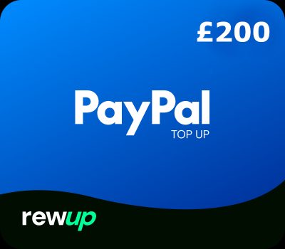 RewUp PayPal GBP 200 Gift Card