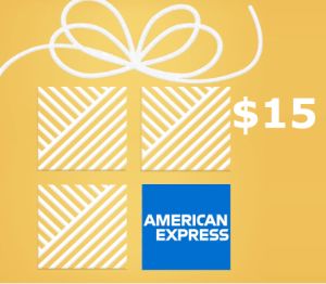 American Express $15 US Подарочная карта (6 Month Expiration)