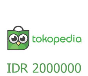Tokopedia 2000000 IDR Подарочная карта ID