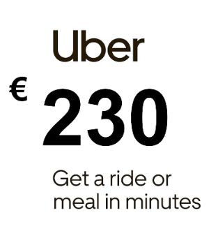 Uber EUR 230 Подарочная карта FR