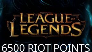 League of Legends 6500 RP Предоплаченная карта EU