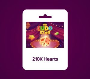 Ludo Star 210K Hearts Подарочная карта