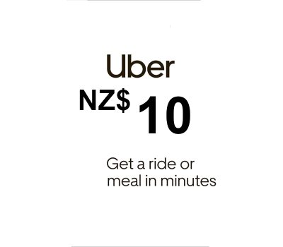 Uber NZD 10 Подарочная карта NZ