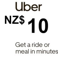 Uber NZD 10 Подарочная карта NZ