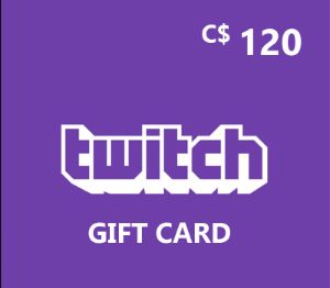 Twitch CAD 120 Подарочная карта CA