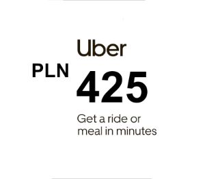 Uber PLN 425 Подарочная карта PL