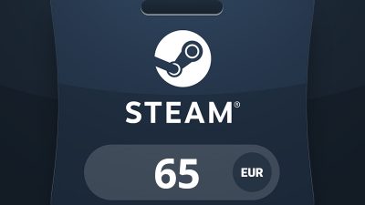 Steam Wallet EUR 65 Подарочная карта EU