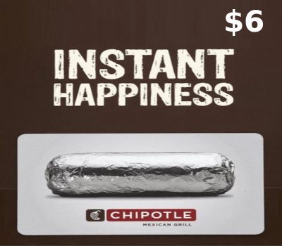 Chipotle $6 Gift Card US