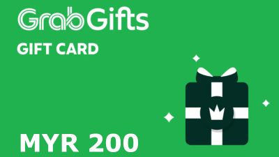 Grab MYR 200 Подарочная карта MY