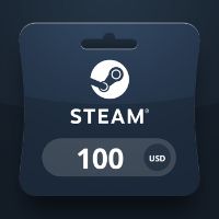 Steam Wallet USD 100 Подарочная карта PA