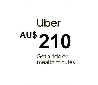 Uber AUD 210 Подарочная карта AU