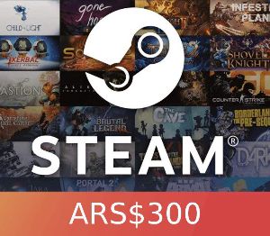 Steam Подарок Карта 300 ARS AR Код активации