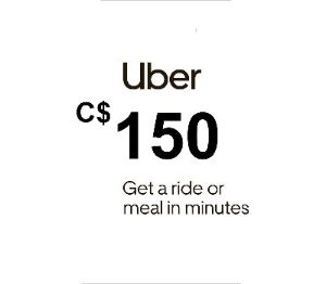 Uber C$150 CA Подарочная карта