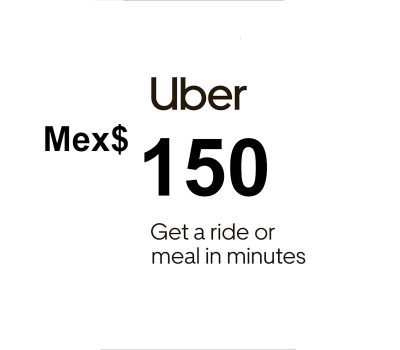 Uber MXN 150 Подарочная карта MX