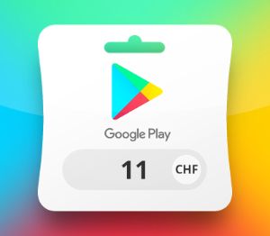 Google Play CHF 11 Подарочная карта CH