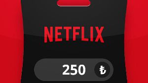 Netflix TRY 250 Подарочная карта TR