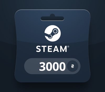Steam Wallet UAH 3000 Подарочная карта UA