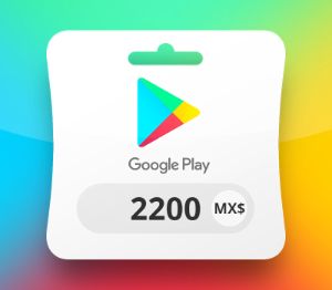 Google Play MXN 2200 Подарочная карта MX
